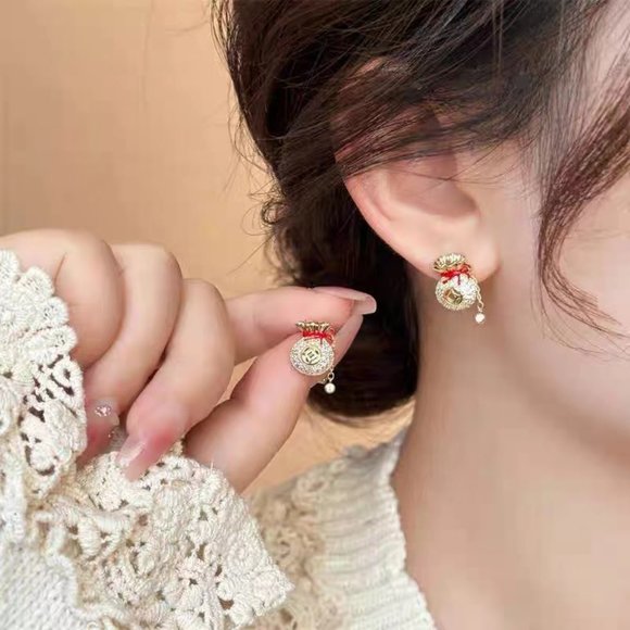 Foo bag earrings girl - Picture 4 of 5